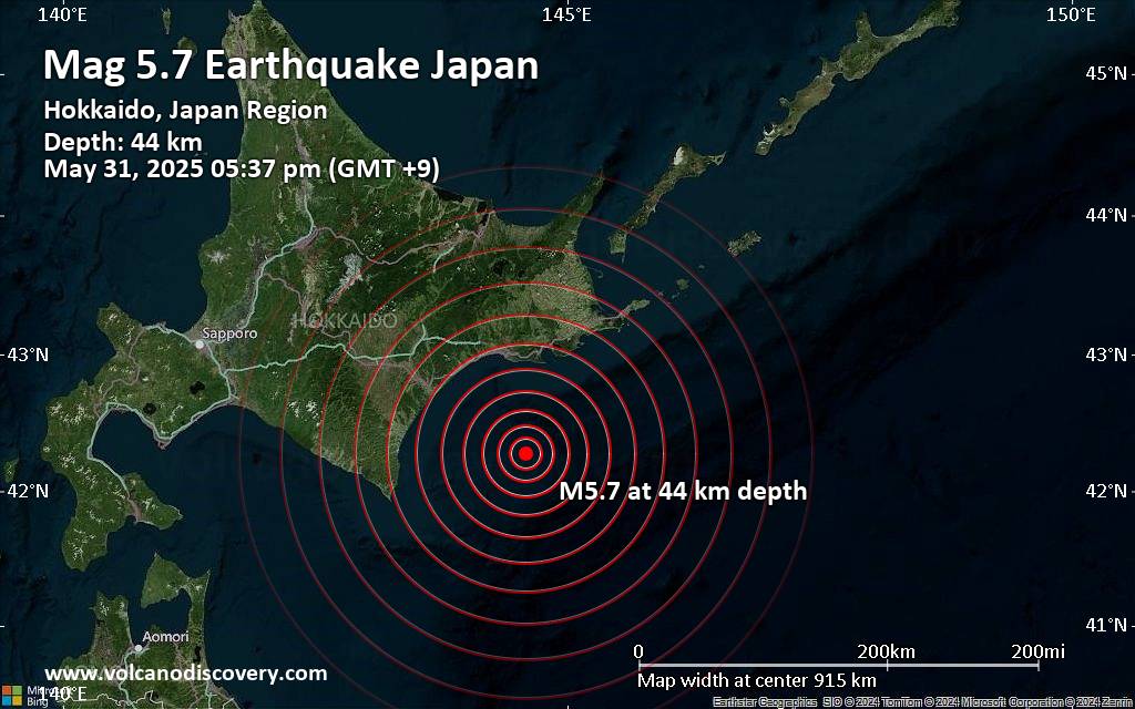 Featured image for Strong M6.1 Earthquake Strikes Near Hokkaido, Japan
