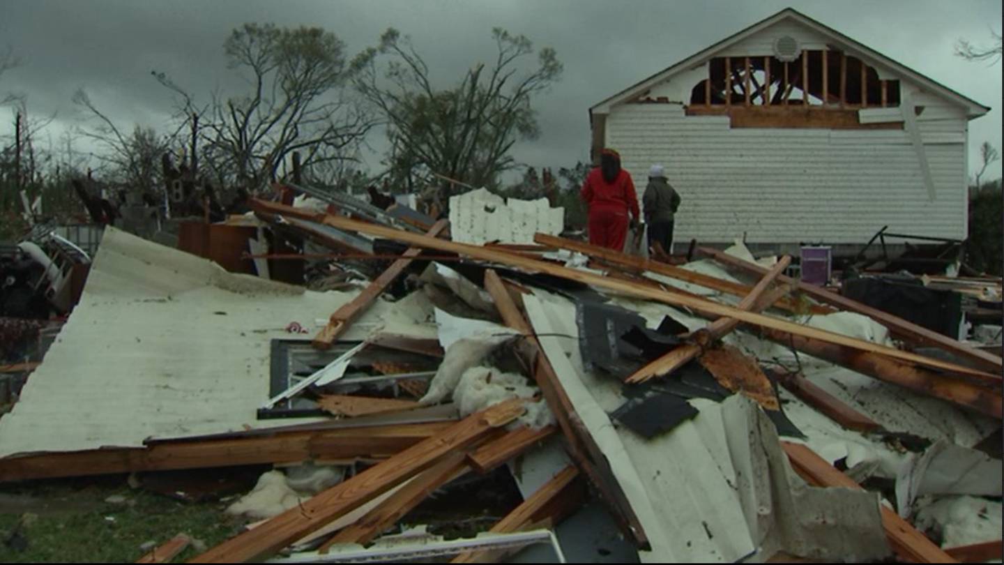 Georgia hit by tornado, causing widespread damage and injuries.
