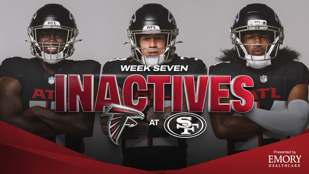 Featured image for Falcons vs. 49ers: Inactives, Updates, and Key Player Status for Sunday Night
