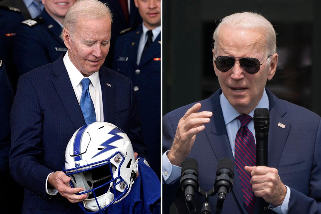 Featured image for "Biden Presents Commander-in-Chief Trophy to Air Force Academy Amid Jokes About Age and Work Hours"