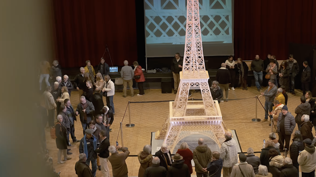 Featured image for "Guinness Reversal: French Man's Matchstick Eiffel Tower Sets World Record"