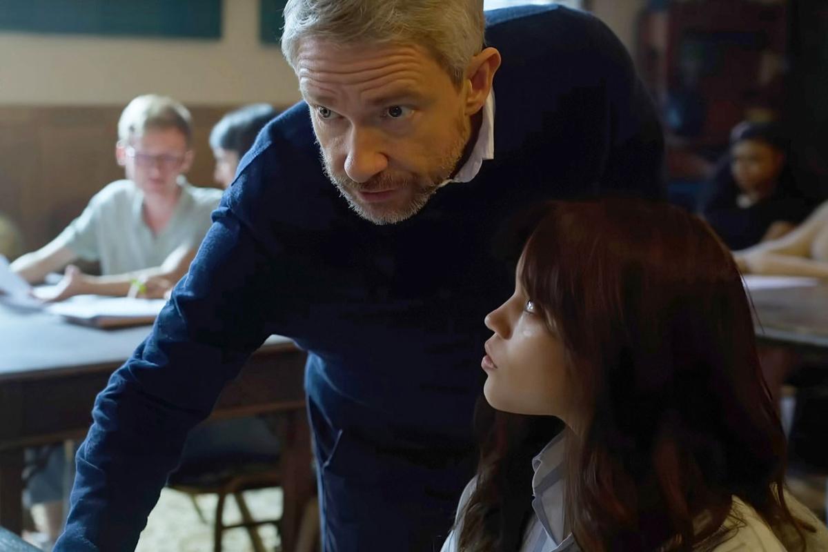 Featured image for "Controversy Erupts Over Jenna Ortega and Martin Freeman's Racy Scene in 'Miller's Girl' Due to 31-Year Age Gap"
