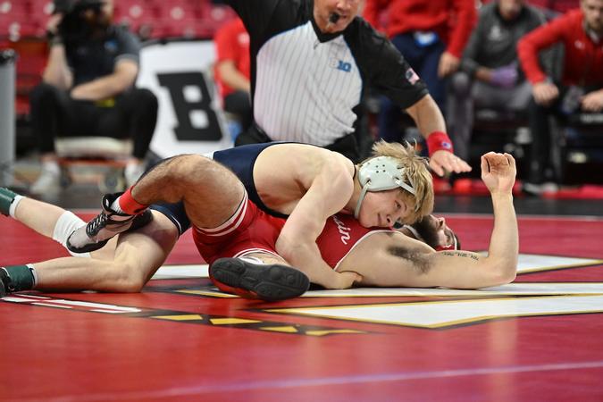 Featured image for Penn State Wrestling Dominates Big Ten Championships with Nine Semifinalists