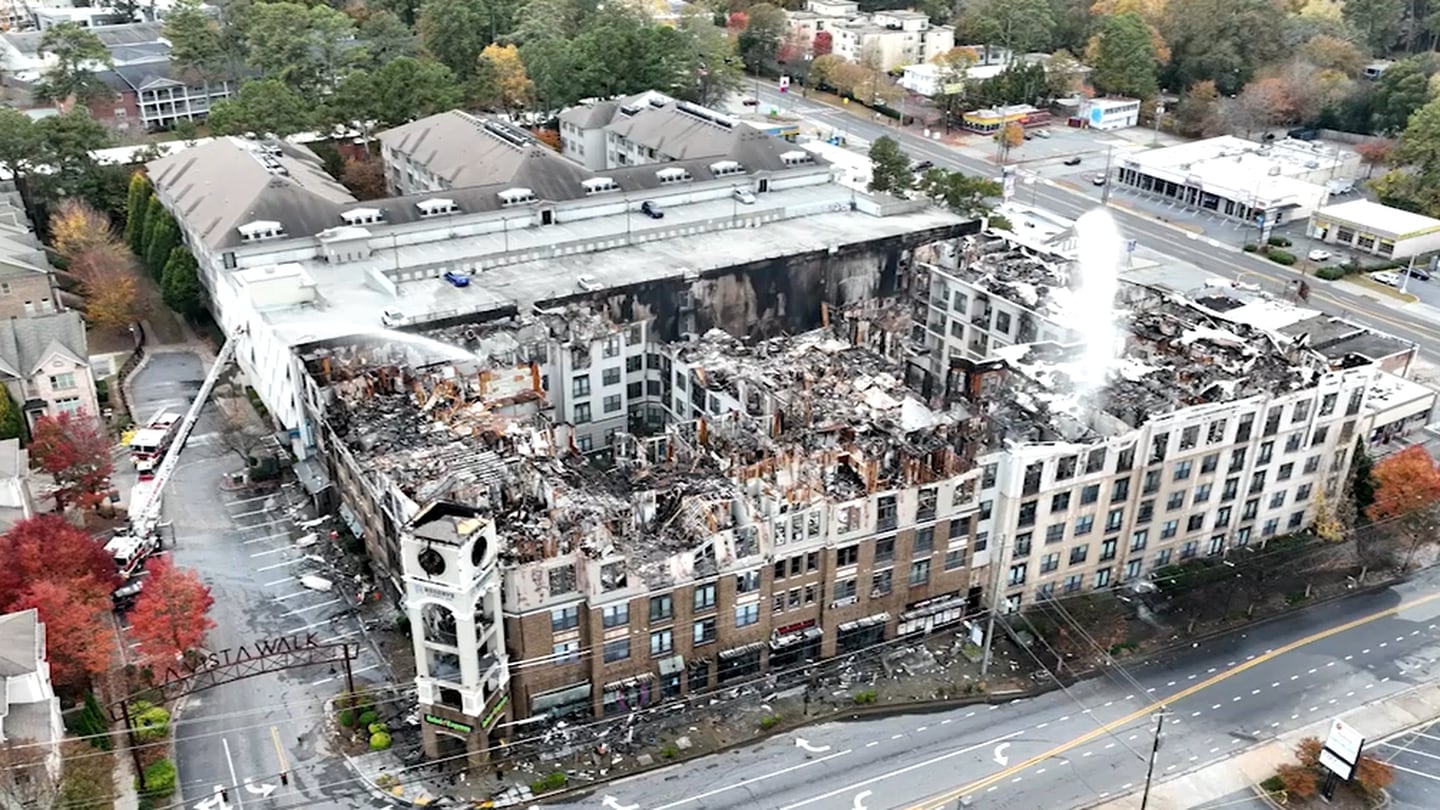 Fire-Damaged Atlanta Apartment Complex Poses Collapse Risk, Prompts Road and Sidewalk Closures