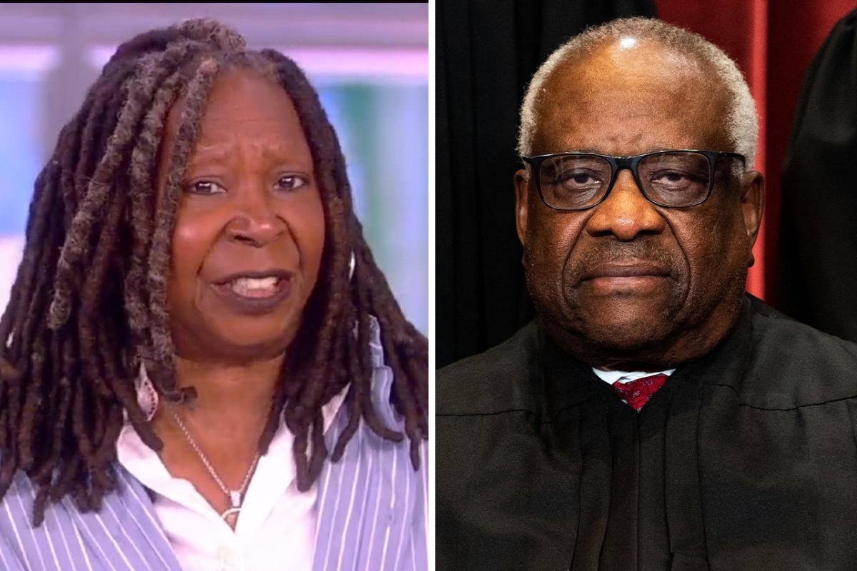 Featured image for Whoopi Goldberg Calls Out Clarence Thomas on 'The View': "You're Full of It"