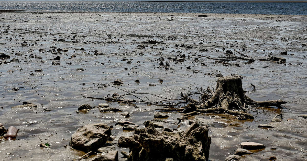 WWII weapons uncovered as Ukraine dam reservoir drained.