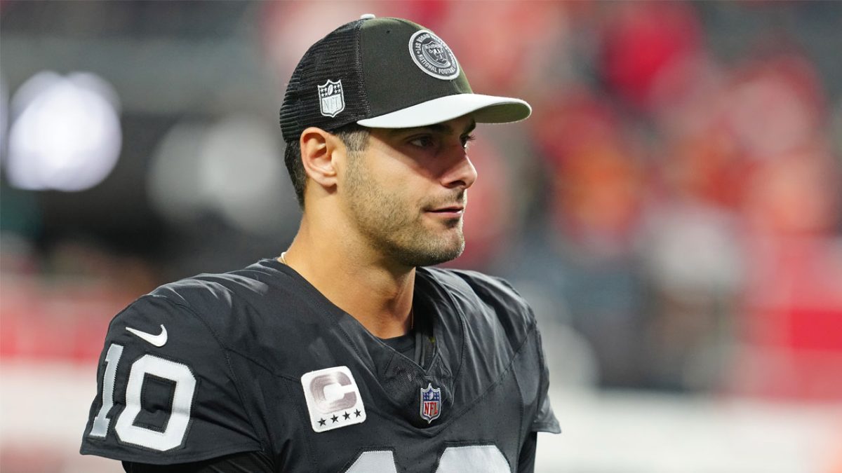 Featured image for "Raiders to Release QB Garoppolo After 2-Game Suspension"