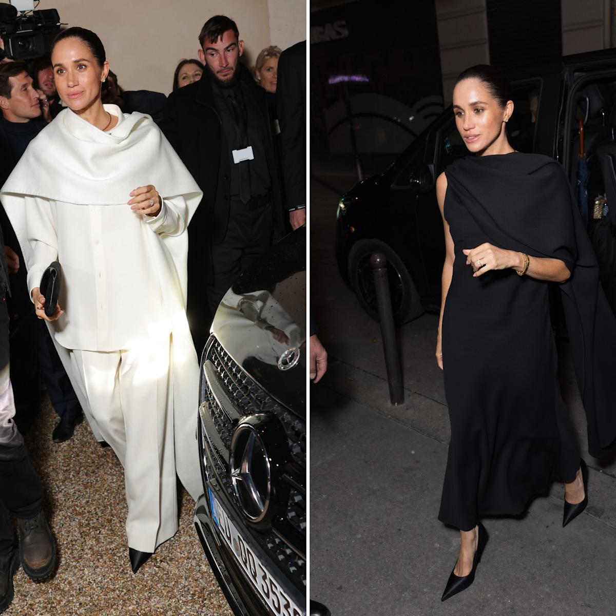 Featured image for Meghan Markle's Paris Fashion Week Looks and Royal Implications