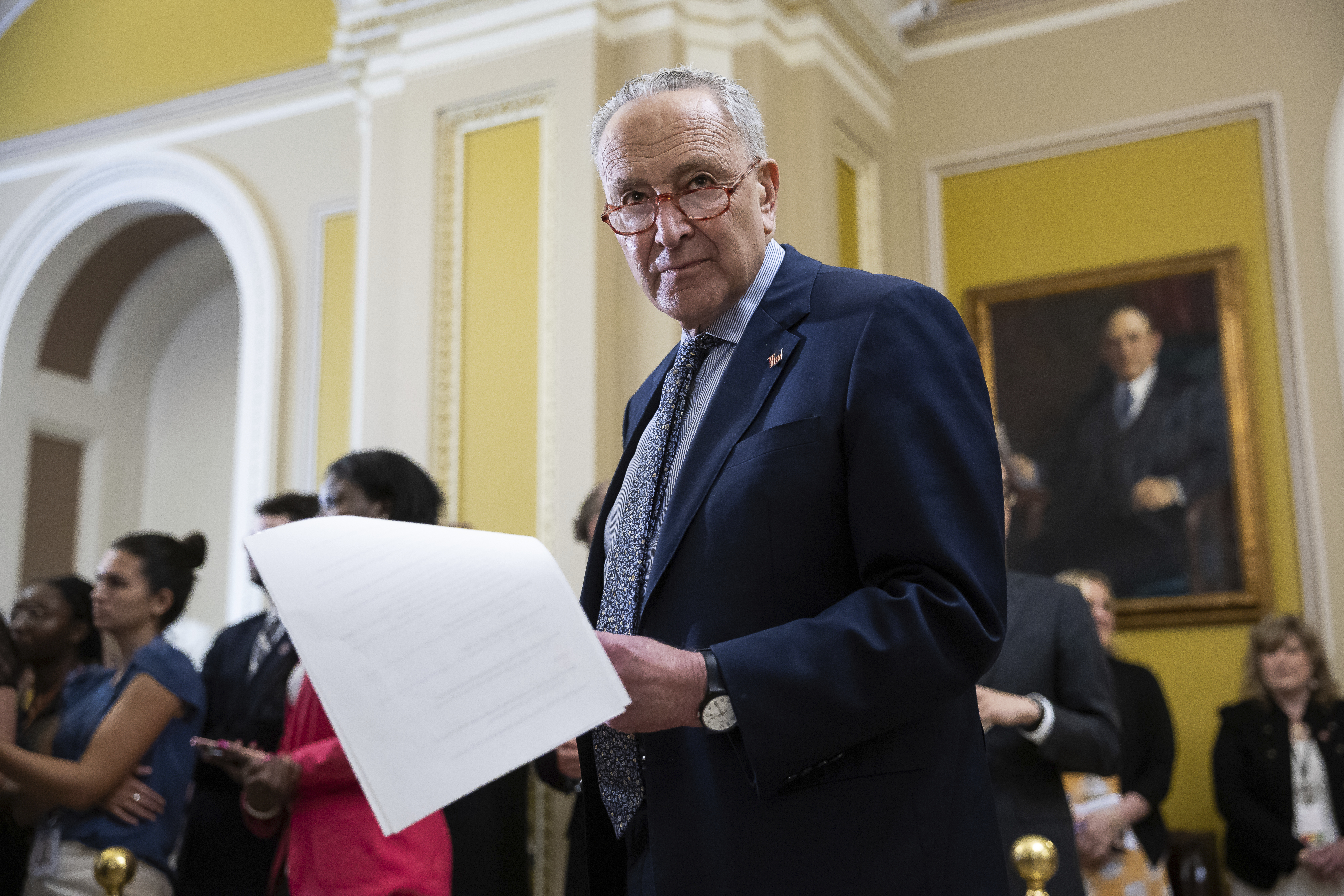 Schumer gears up to combat far-right proposals in Pentagon bill
