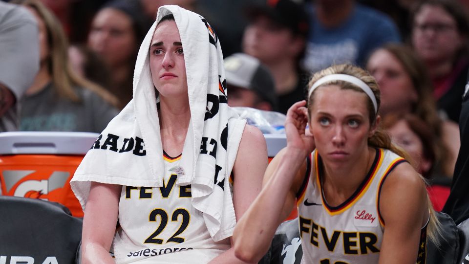 Featured image for Caitlin Clark's Emotional Exit After Indiana Fever Win Due to Injury
