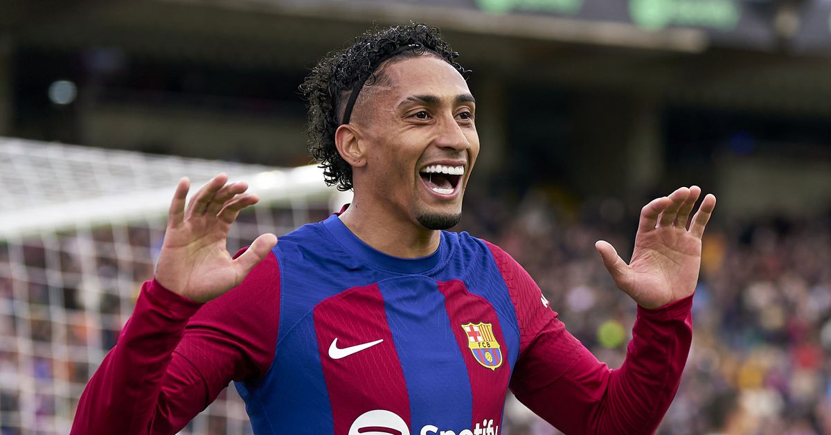 Featured image for "Raphinha Honored to Compete with Lamine Yamal for Barcelona Spot"