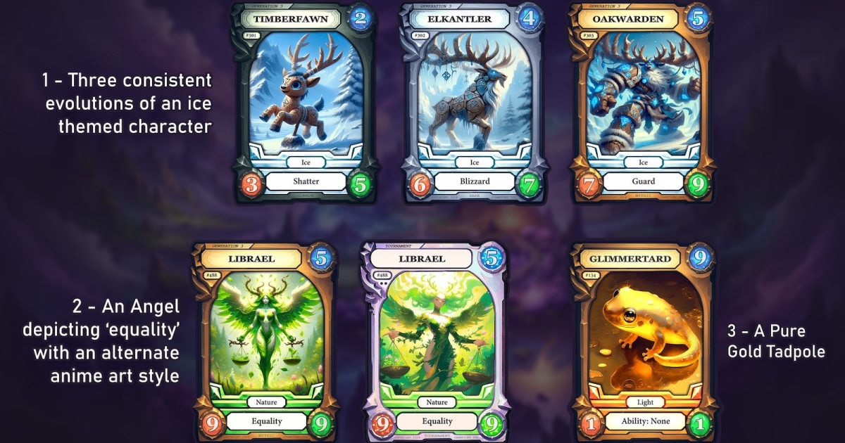 Featured image for "AI "Artist" Earns $15K Monthly for 10 Hours of Work in NFT Card Game"