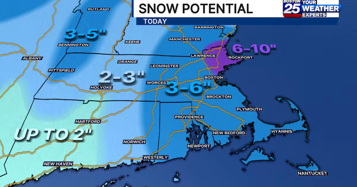 Massachusetts Weekend Snowstorm Could Dump a Foot, With Bitter Cold to Follow