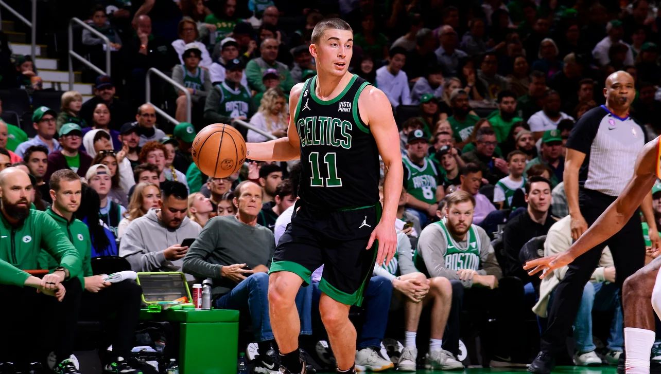 Featured image for Payton Pritchard's Triple-Double Leads Celtics to Victory Over Hawks in Season Finale