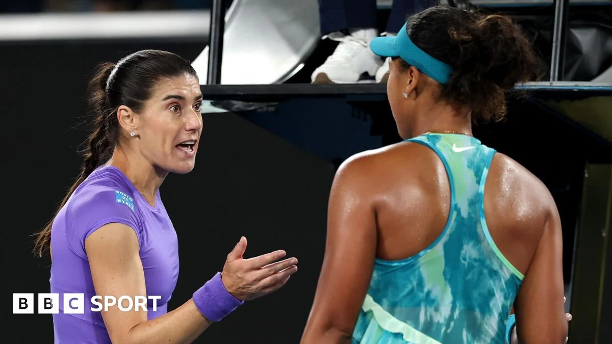 Chilly handshake punctuates Osaka's Australian Open win over retiring Cirstea