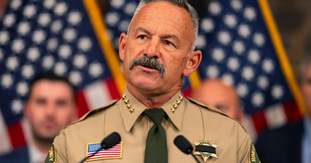 Riverside Sheriff Endorses Trump, Calls for 'Felon in the White House'