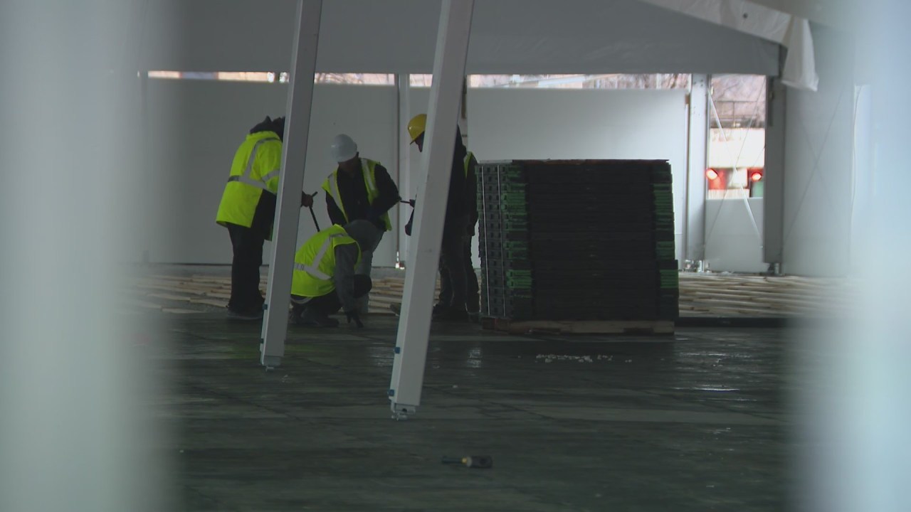 Featured image for Controversial Brighton Park migrant camp nears completion amidst resistance