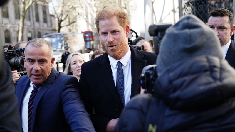 Featured image for Prince Harry attends UK High Court hearing for privacy case against Daily Mail publisher.
