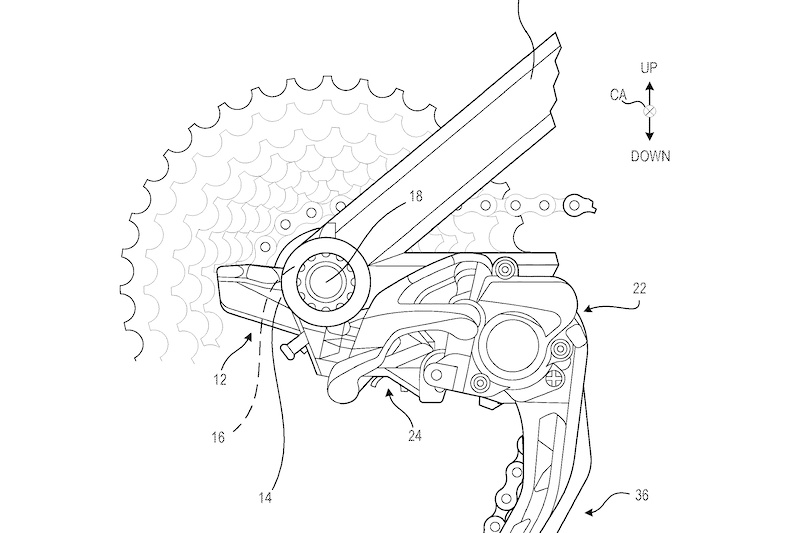 Featured image for Shimano's Patent Reveals Direct-Mount Electronic Derailleur Design.