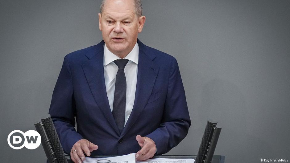 Germany's Scholz calls for boosting Ukraine's military power, not NATO membership.