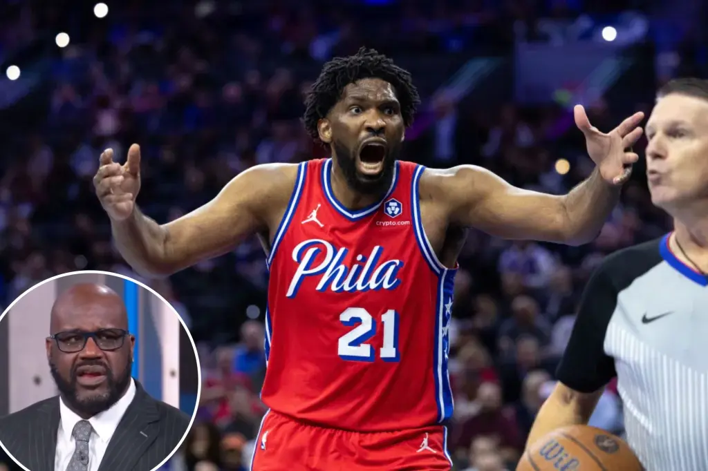 Featured image for Shaq Criticizes Embiid's Championship Mindset After Lackluster Debut