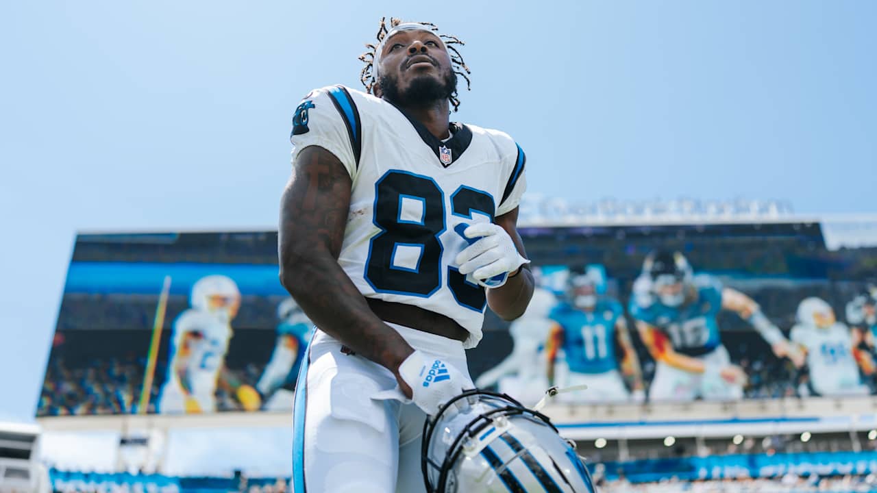 Featured image for Panthers activate David Moore, release Hunter Renfrow