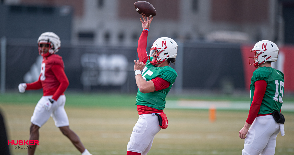 Featured image for "Nebraska's Spring Camp: QBs, Explosive Plays, and Defensive Questions"
