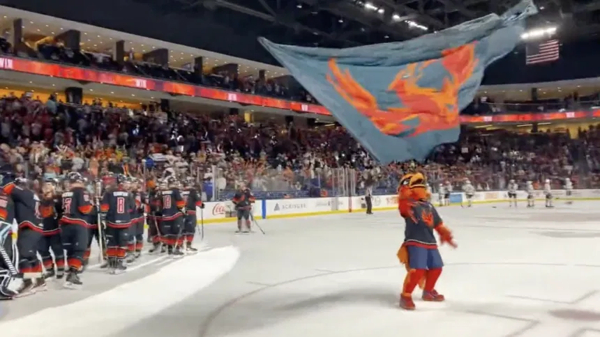 Featured image for Firebirds dominate Hershey, take 2-0 lead in Calder Cup Finals.