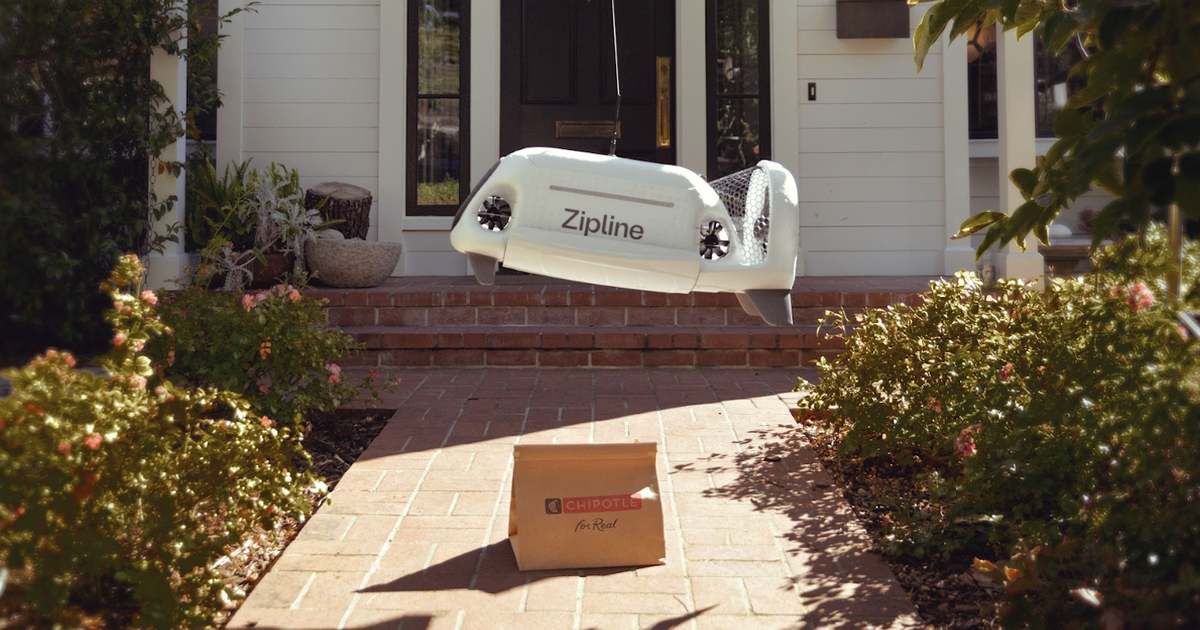 Featured image for Chipotle Launches Drone Delivery Pilot with Zipline in Dallas