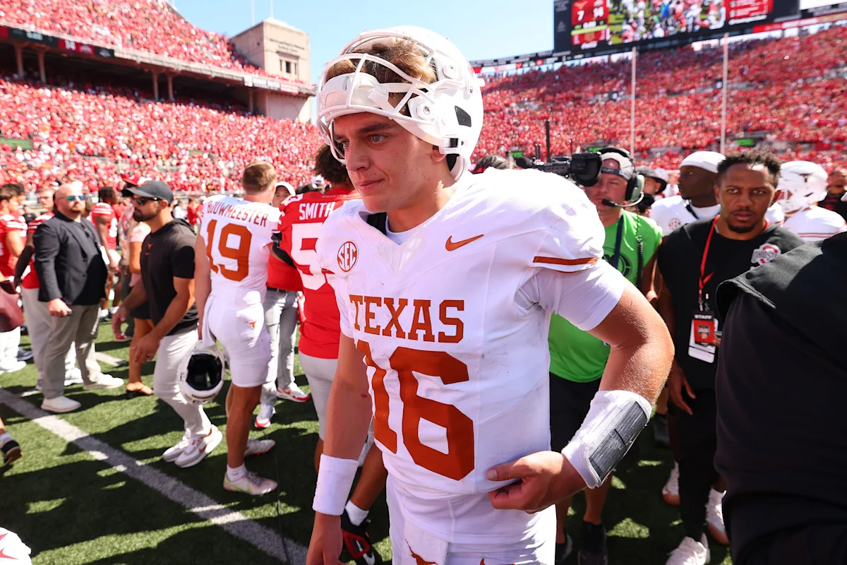 Arch Manning's debut struggles as Texas falls to Ohio State