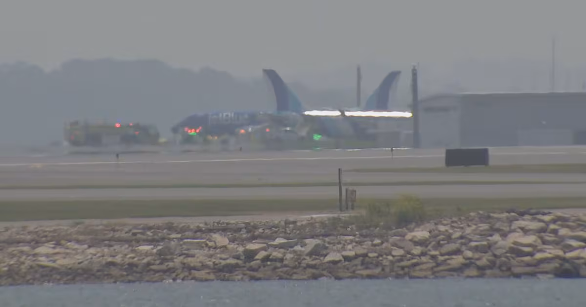 Featured image for JetBlue Flight Rolls Off Runway at Boston Logan, Delays and Diversions Follow