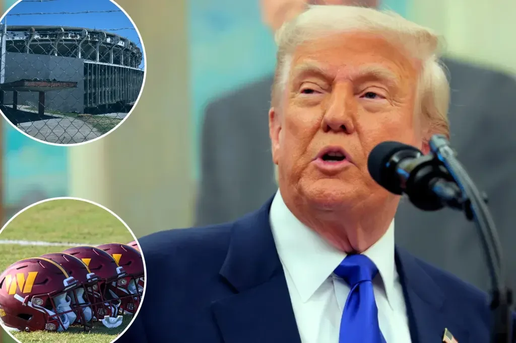 Trump Criticizes Washington Commanders' Name Change and Stadium Deal