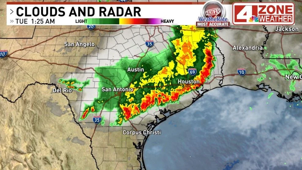 Severe Weather Alert: Tornado and Flood Warnings in Central and South Texas
