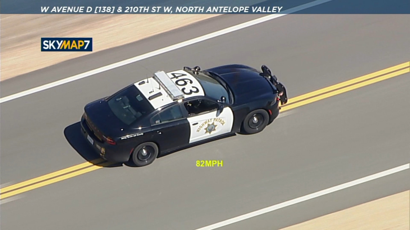 Stolen CHP vehicle chase ends with driver's daring jump.