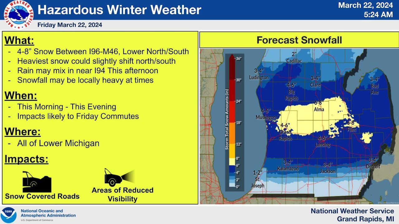 "Mid-Michigan Schools Close as Winter Storm Hits Metro Detroit"