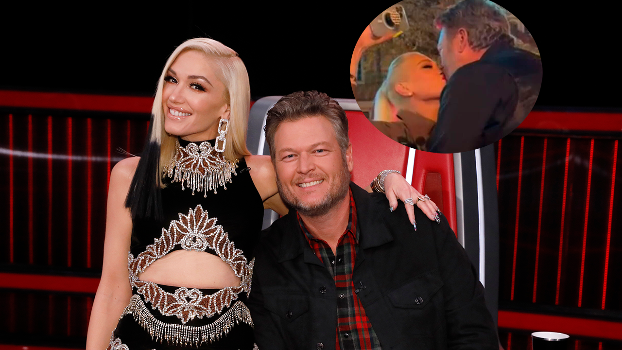 Gwen Stefani and Blake Shelton Share Romantic Moment at 'The Voice' Wrap Party.
