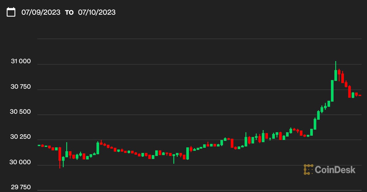 Cryptocurrency Market Volatility: Bitcoin Drops Below $31K, Ethereum and Dogecoin Rise