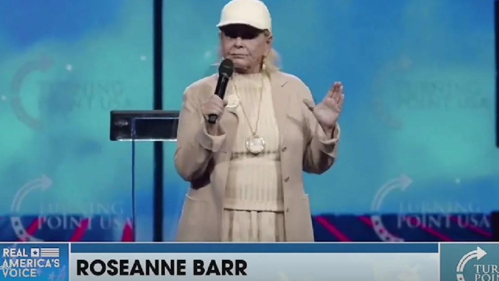 Featured image for Roseanne Barr's Controversial Speech Leaves Right-Wing Crowd Speechless
