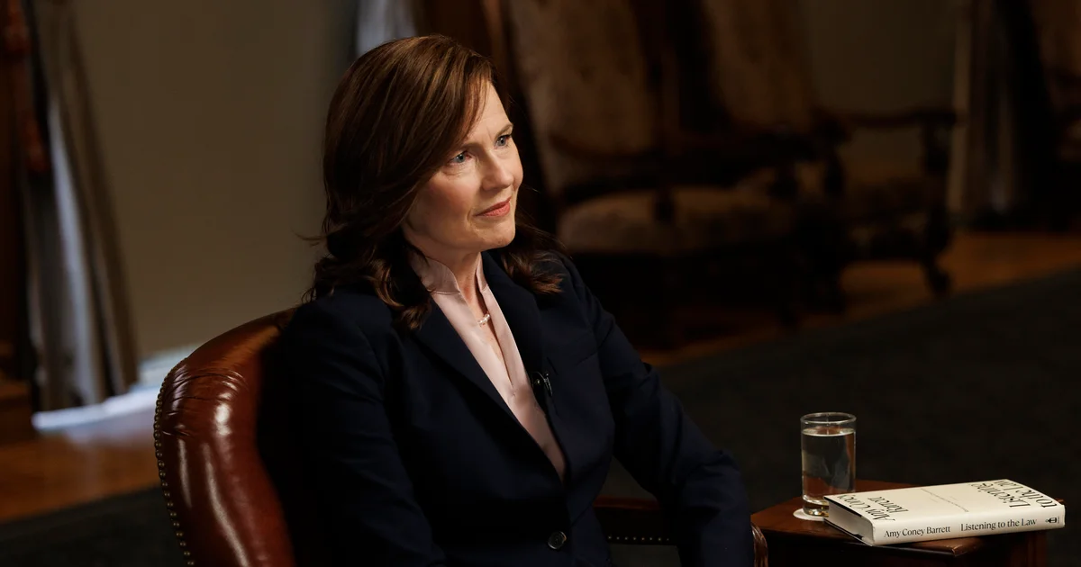 Featured image for Justice Barrett Defends Court Decisions Amid Political Tensions