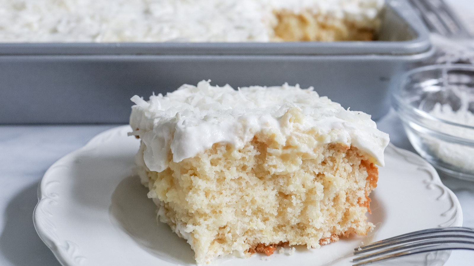 Featured image for Tropical Delight: Pineapple Coconut Poke Cake Recipe