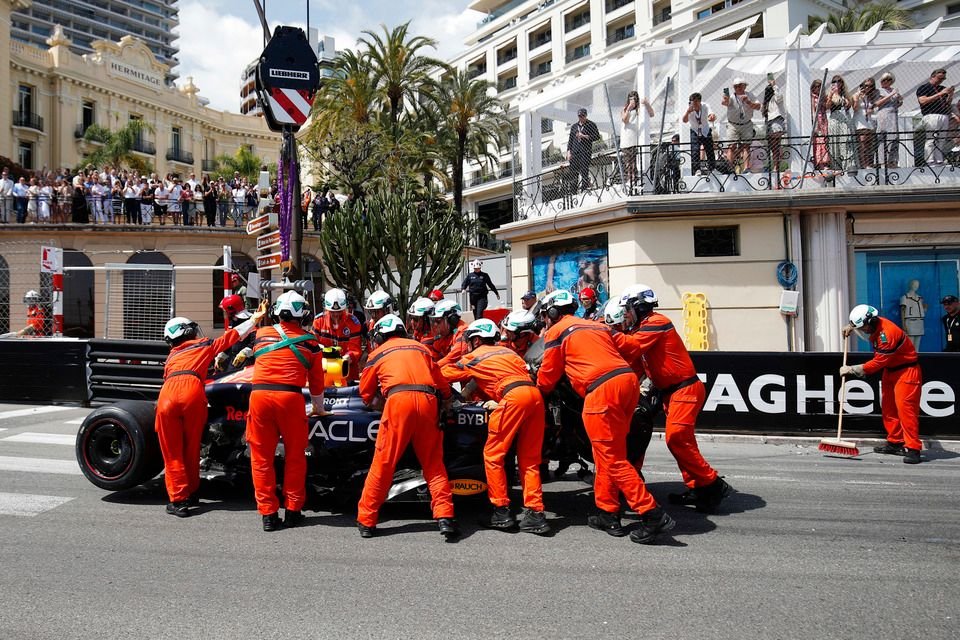 Featured image for Monaco GP Red-Flagged After Major Perez and Haas Crash