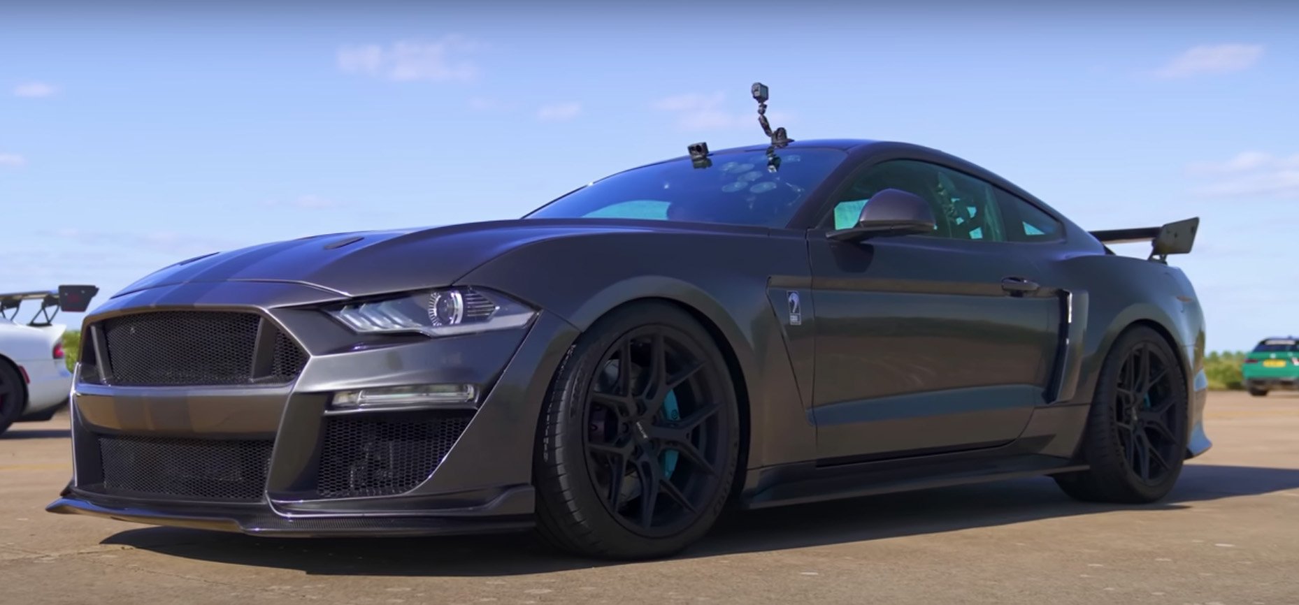 Featured image for Supercharged Mustang Battles Tuned Dodge Viper in Drag Race Showdown