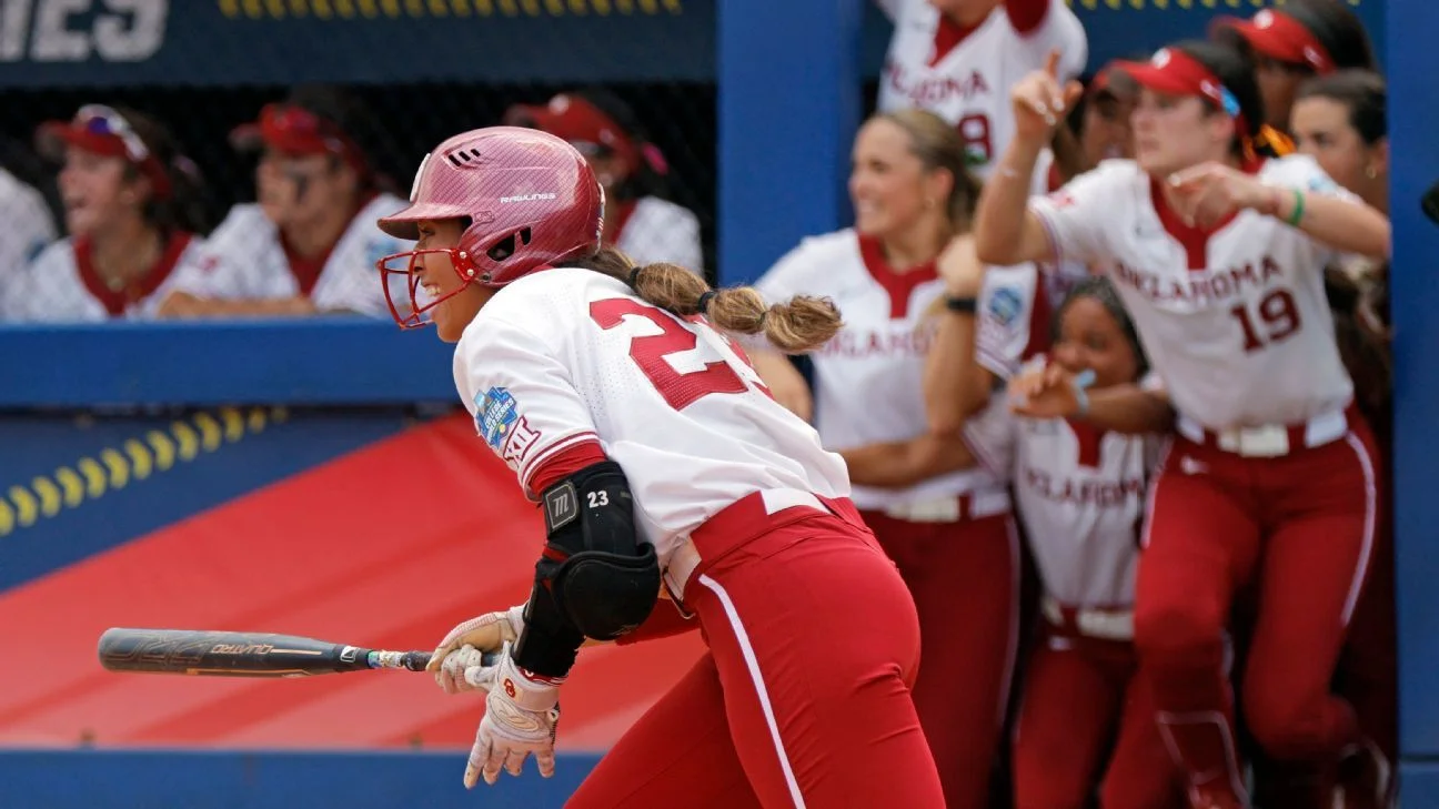 Oklahoma dominates in WCWS, secures spot in championship series.