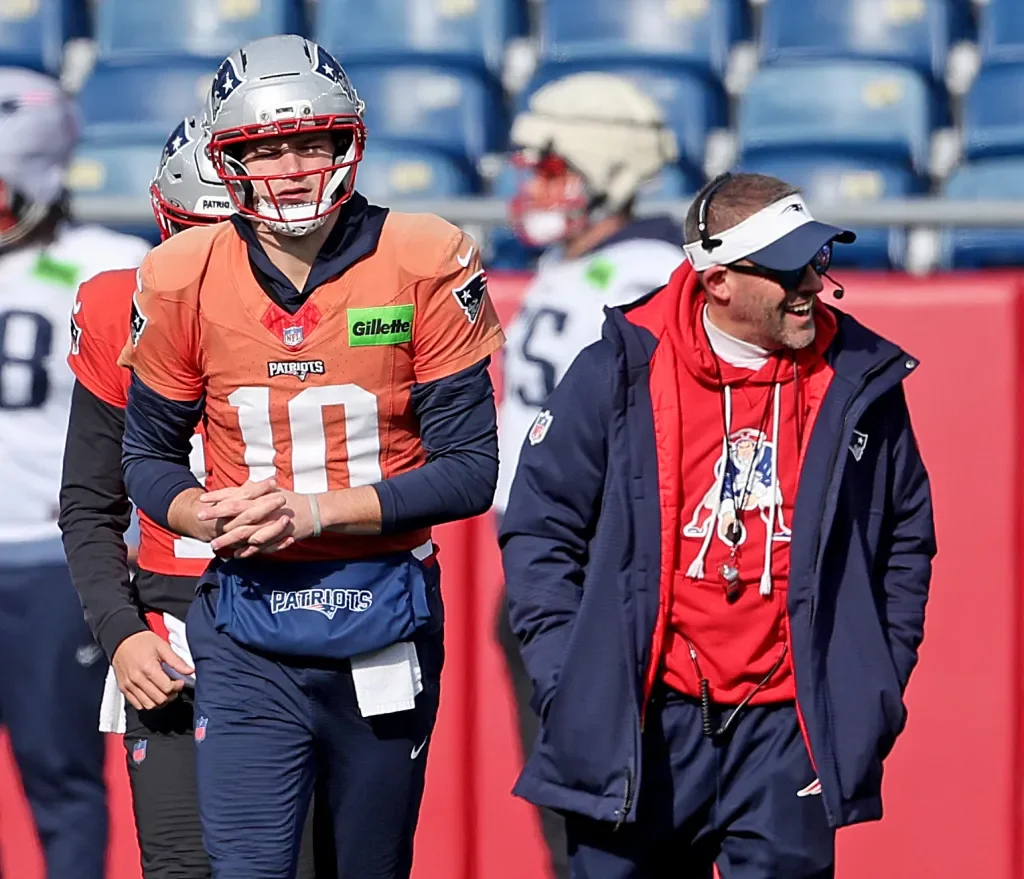 Patriots' Drake Maye listed limited with right shoulder ahead of Super Bowl LX