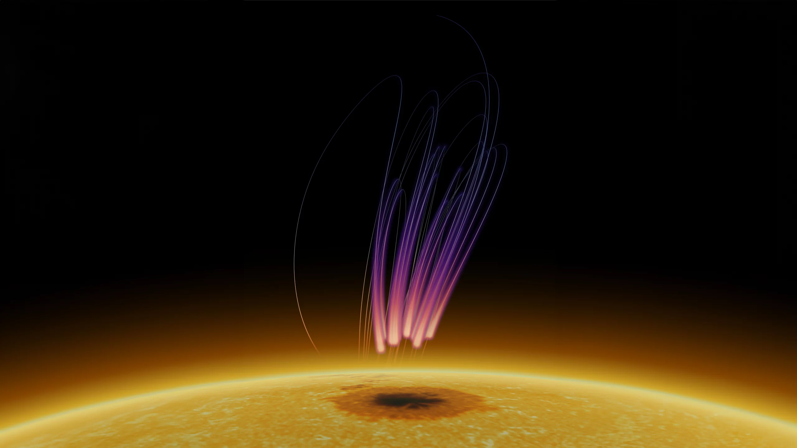 "First Long-Lasting Radio Bursts Found Above Sunspots"