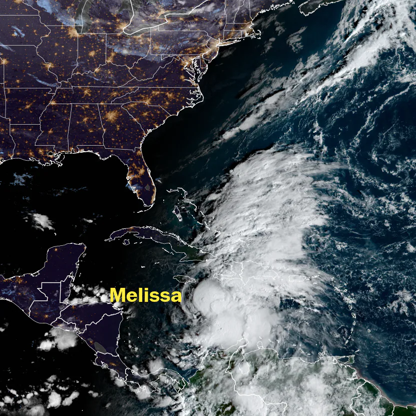 Featured image for Tropical Storm Melissa's Slow Movement Raises Concerns of Intensification and Impact