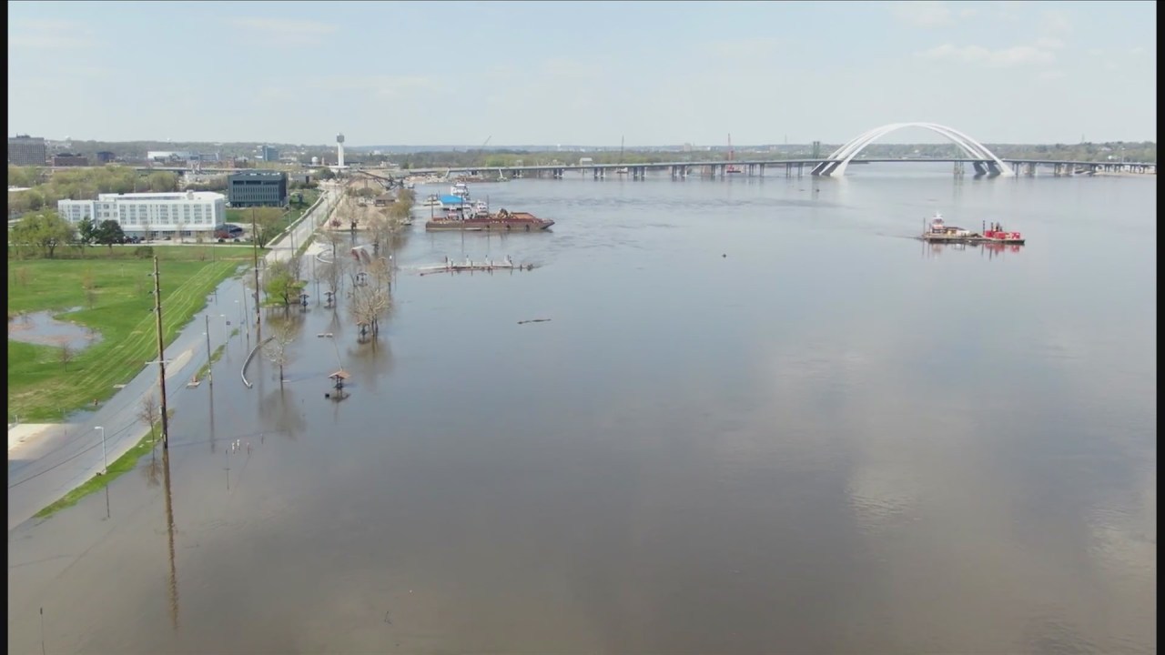 Mississippi River causes widespread flooding in Midwest region.