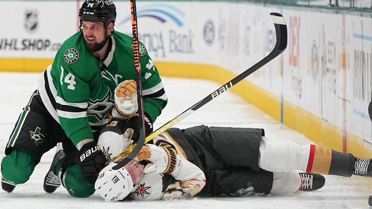 Dallas Stars' Jamie Benn Ejected for Cross-Checking in Playoff Game Against Golden Knights