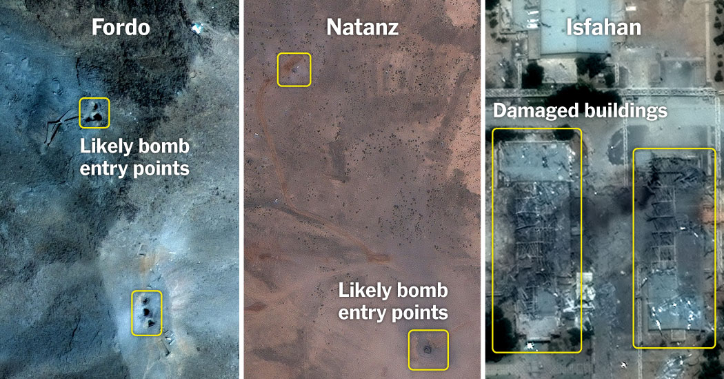 Featured image for US Strikes on Iran Nuclear Sites Cause Severe Damage, Impact Unclear