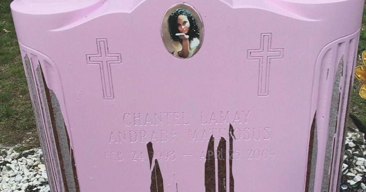 Featured image for Vandals deface murdered teen's grave with pink paint on anniversary.